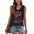 JUST A GIRL WHO LOVES BOOKS LIBRARIAN BOOK LOVERS BOOKWORM Women's V-Neck Tank Top