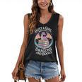 Just A Girl Who Loves Dragons And Books Fantasy Reader Women's V-Neck Tank Top Just A Girl Who Loves Dragons And Books Fantasy Reader Women's V-Neck Tank Top