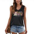 Just One More Chapter Book Lovers Reading Teacher Women's V-Neck Tank Top