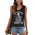 Just One More Chapter Skeleton Reader Reading Book Lover Women's V-Neck Tank Top Just One More Chapter Skeleton Reader Reading Book Lover Women's V-Neck Tank Top