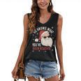 He Knows What You'Ve Been Reading Book Lover Women Santa Women's V-Neck Tank Top