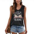Leave Me Alone I'm Reading Book Lover Reading Lover Women's V-Neck Tank Top