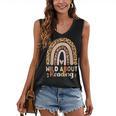 Leopard Teacher Wild About Reading Books Reader Librarian Women's V-Neck Tank Top