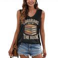 Librarians Do It By The Book Librarian Women's V-Neck Tank Top Librarians Do It By The Book Librarian Women's V-Neck Tank Top