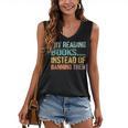 Library Advocacy Try Reading Books Instead Of Banning Them Women's V-Neck Tank Top Library Advocacy Try Reading Books Instead Of Banning Them Women's V-Neck Tank Top