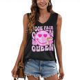 Library Book Fair Queen Vibe Groovy Tie Dye School Reading Women's V-Neck Tank Top Library Book Fair Queen Vibe Groovy Tie Dye School Reading Women's V-Neck Tank Top