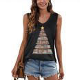 Literary Book Tree Bookish Shelf Art For Avid Readers Women's V-Neck Tank Top