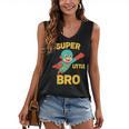 Little Cute Superhero Brother Comic Book Baby Bro Women's V-Neck Tank Top
