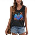 Little Ghost Coffee Tee Spooky Season Ghost Reading Book Women's V-Neck Tank Top