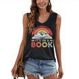 Take A Look It's In A Book Reading Book Vintage Rainbow Women's V-Neck Tank Top Take A Look It's In A Book Reading Book Vintage Rainbow Women's V-Neck Tank Top