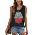 Manatee Reading Books Sea Animal Manatee Women's V-Neck Tank Top