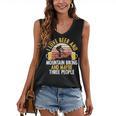 Mountain Biking Beer Drinking Introvert Sayings For Cyclist Women's V-Neck Tank Top