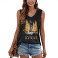 Nature Scene Tees For Introverts Quiet Escape Solitude Women's V-Neck Tank Top Nature Scene Tees For Introverts Quiet Escape Solitude Women's V-Neck Tank Top