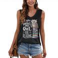 If You Need Me Owl Be Reading Cute Owl Book Lover Women's V-Neck Tank Top
