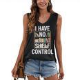 I Have No Shelf Control Read Book Reading Librarian Women's V-Neck Tank Top I Have No Shelf Control Read Book Reading Librarian Women's V-Neck Tank Top