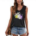 Non-Binary Book Lover Nonbinary Daisy LGBT Reading Pride Women's V-Neck Tank Top