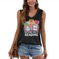 Nothing Beats Reading Rock Paper Scissors Books Lover Women's V-Neck Tank Top