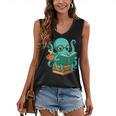 Octopus Reading Book Reading Bookworm Reader Women's V-Neck Tank Top