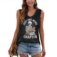 One More Chapter Skeleton Reading Books Lovers Readers Women's V-Neck Tank Top