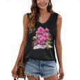 Orchids Flowers Book Floral Women's V-Neck Tank Top Orchids Flowers Book Floral Women's V-Neck Tank Top