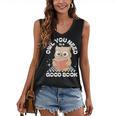 Owl You Need Is A Good Book Teacher Librarian Reading Women's V-Neck Tank Top