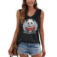 Panda With Book For Reading Enthusiasts Women's V-Neck Tank Top