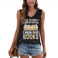 I Like To Party And By Party I Mean Read Books Women's V-Neck Tank Top I Like To Party And By Party I Mean Read Books Women's V-Neck Tank Top
