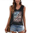 People Person Repellant Introvert Women's V-Neck Tank Top