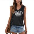 Proud Published Author 2025 Mom Dad Vintage Poet Book Writer Women's V-Neck Tank Top