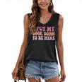 I Put My Book Down To Be Here Book Lover Book Nerd Women's V-Neck Tank Top