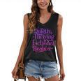 Quietly Thriving In Fictional Realms Book Lovers Women's V-Neck Tank Top