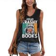 Raccoon Smutty Book Lover Spicy Romance Novels Women's Women's V-Neck Tank Top