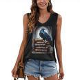 Raven On A Stack Of Books Wisdom Of Odin Women's V-Neck Tank Top