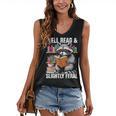 Well Read & Slightly Feral Raccoon Book Lover Graphic Women's V-Neck Tank Top Well Read & Slightly Feral Raccoon Book Lover Graphic Women's V-Neck Tank Top