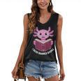 I Read Banned Books Axolotl Reading Women's V-Neck Tank Top I Read Banned Books Axolotl Reading Women's V-Neck Tank Top