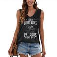 Read Banned Books PET DOGS FIGHT EVIL Read Books Reader Women's V-Neck Tank Top