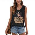 Read Book Reader Library Reading Librarian Pirate Bookworm Women's V-Neck Tank Top