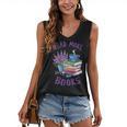 Read More Books Floral Book Reader Art Reading Lover Quote Women's V-Neck Tank Top