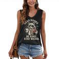 Read Books Be Kind Stay Weird Raccoon Coffee Lover Reading Women's V-Neck Tank Top