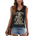 Read Books Be Kind Stay Weird Skeleton Reading Coffee Goth Women's V-Neck Tank Top Read Books Be Kind Stay Weird Skeleton Reading Coffee Goth Women's V-Neck Tank Top