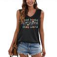 Read Books Stay Weird Sign Language ASL Teacher Book Lover Women's V-Neck Tank Top Read Books Stay Weird Sign Language ASL Teacher Book Lover Women's V-Neck Tank Top