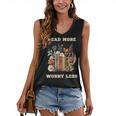 Read More Worry Less Book Lovers Motivational Quote Bookish Women's V-Neck Tank Top Read More Worry Less Book Lovers Motivational Quote Bookish Women's V-Neck Tank Top
