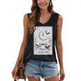 The Reader Tarot Card Bookworm Books Lover Dragon Librarians Women's V-Neck Tank Top