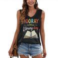 Reading Books Bibliophile Hooray It's Library Day Women's V-Neck Tank Top Reading Books Bibliophile Hooray It's Library Day Women's V-Neck Tank Top