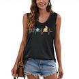 Reading Cat Heartbeat Book & Cat Lover Women's V-Neck Tank Top
