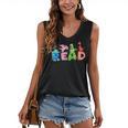 Reading DinosaurRex Dino Book Lover Women's V-Neck Tank Top Reading DinosaurRex Dino Book Lover Women's V-Neck Tank Top