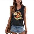 Reading Dragon Book Lover Bookworm Reader Women's V-Neck Tank Top