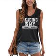 Reading Is My Favorite Sport Book Lover Reader Women's V-Neck Tank Top Reading Is My Favorite Sport Book Lover Reader Women's V-Neck Tank Top