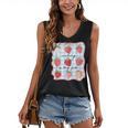 Reading Is My Jam Preppy Stawberry Bookworm Book Lover Nerd Women's V-Neck Tank Top