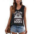 Reading Just A Girl Who Loves Books Women's V-Neck Tank Top Reading Just A Girl Who Loves Books Women's V-Neck Tank Top